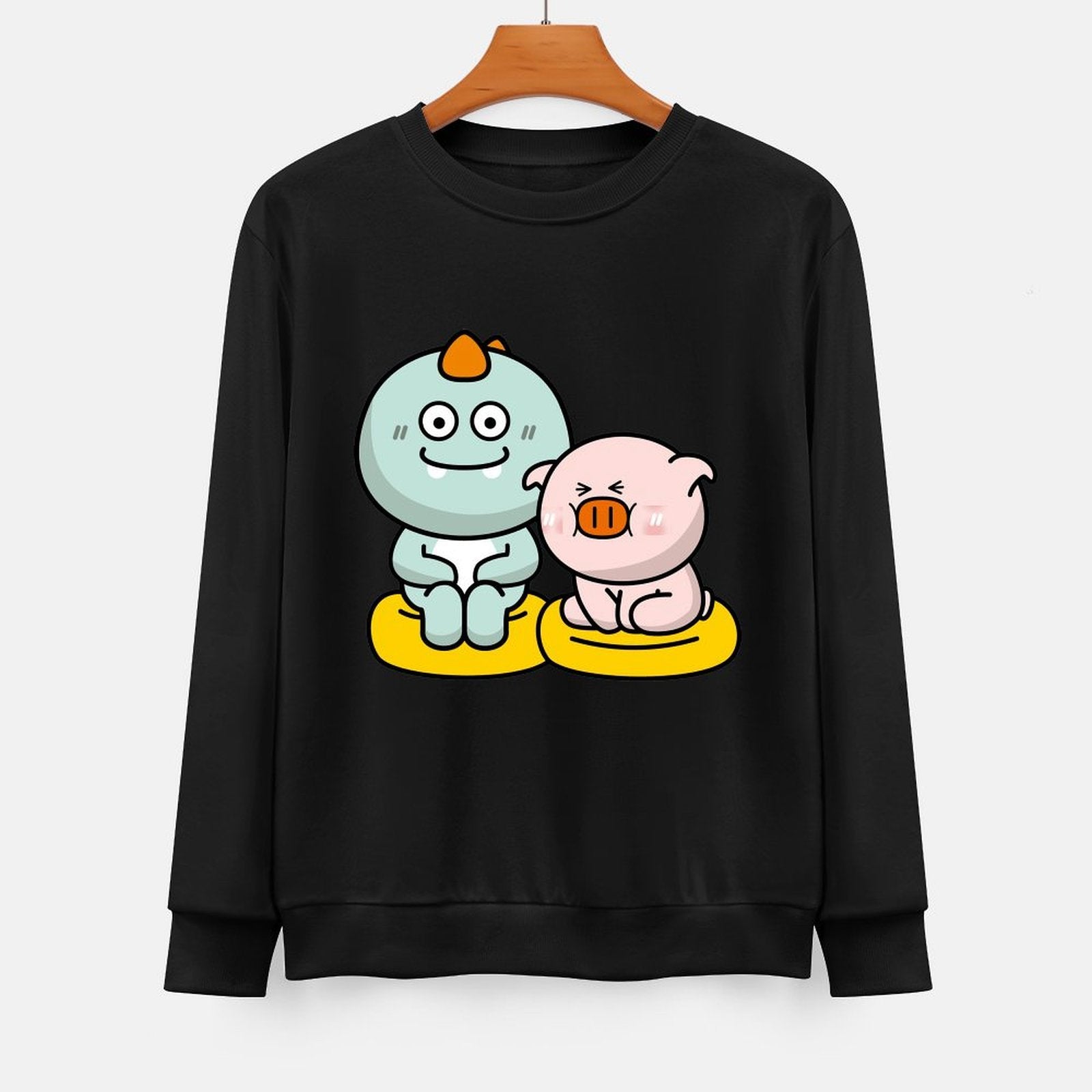 Front Patterned Long Sleeve TopEverydayComfort Fade-Proof